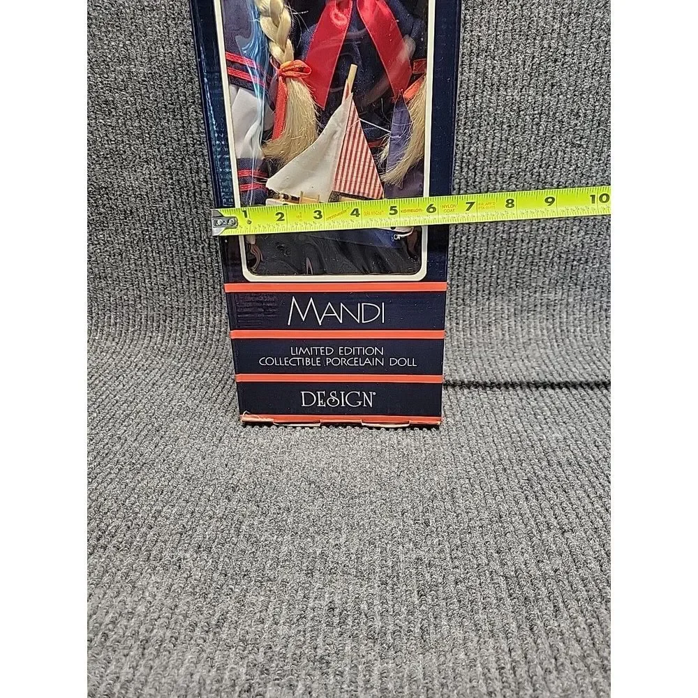 Mandi Limited Edition Collectible Porcelain Doll Design Sailor Nautical 16‎ inch